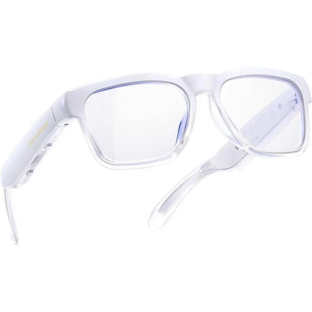 Smart Bluetooth Glasses Open Ear Audio, Voice Control, Blue Light Protection